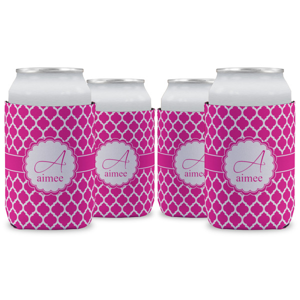 Custom Moroccan Can Cooler (12 oz) - Set of 4 w/ Name and Initial