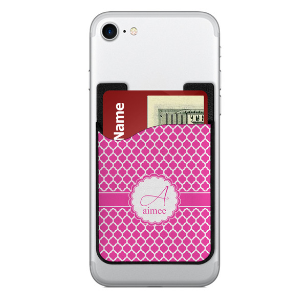 Custom Moroccan 2-in-1 Cell Phone Credit Card Holder & Screen Cleaner (Personalized)