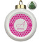 Moroccan Ceramic Christmas Ornament - Xmas Tree (Front View)