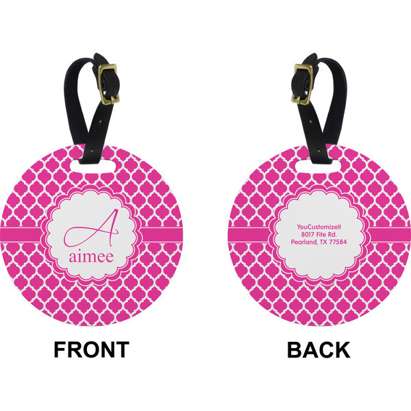 Moroccan Circle Luggage Tag (Front + Back)
