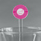 Moroccan 5.5" Round Plastic Stir Sticks - Clear (Personalized)