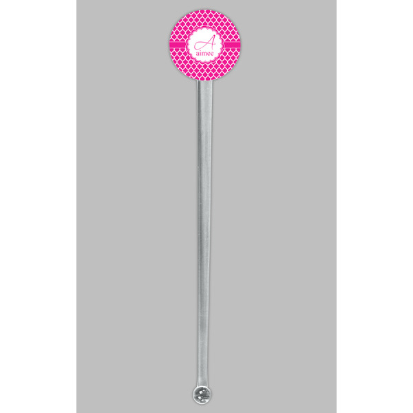 Moroccan Clear Plastic 7" Stir Stick - Round - Single Stick
