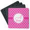 Moroccan Square Rubber Backed Coasters - Set of 4 (Personalized)