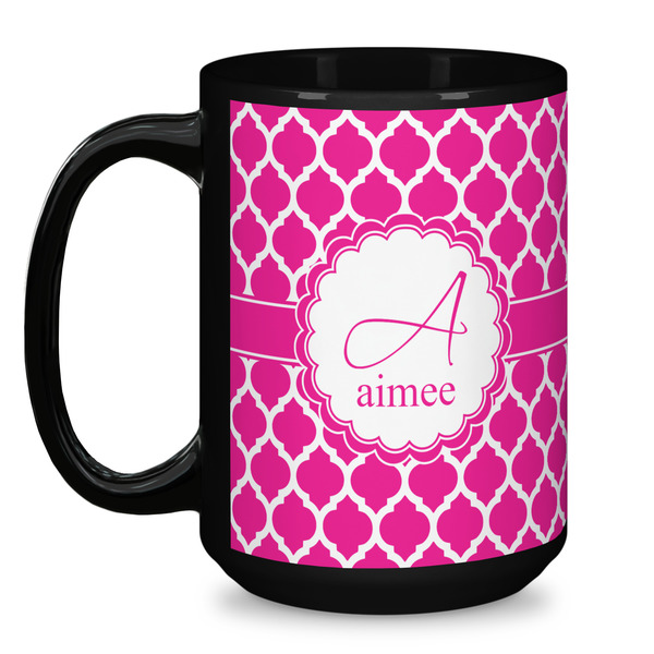 Moroccan Coffee Mug - 15 oz - Black
