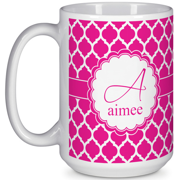 Custom Moroccan 15 Oz Coffee Mug - White (Personalized)