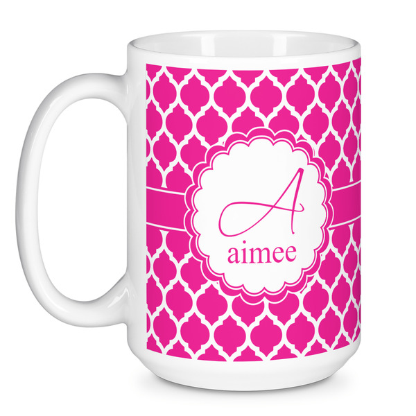 Moroccan Coffee Mug - 15 oz - White