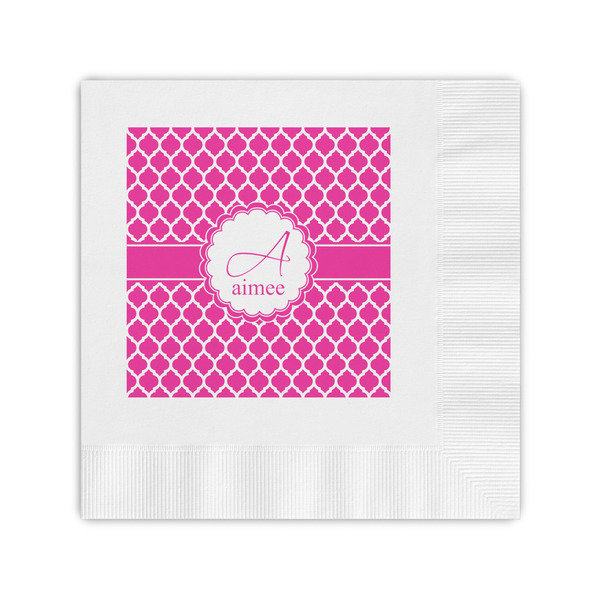 Custom Moroccan Coined Cocktail Napkins (Personalized)