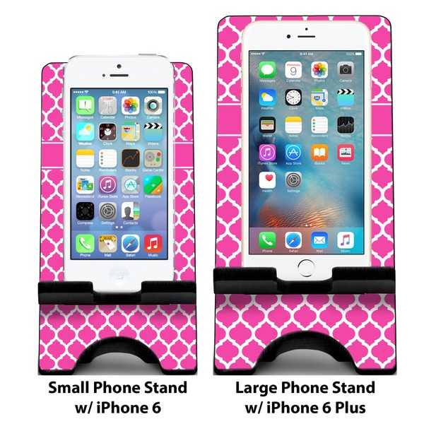Moroccan Compare Phone Stand Sizes - with iPhones