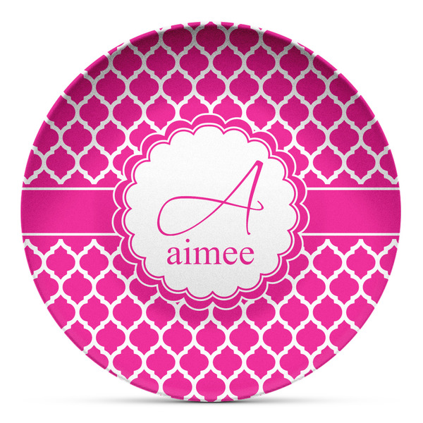 Custom Moroccan Microwave Safe Plastic Plate - Composite Polymer (Personalized)