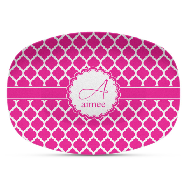 Custom Moroccan Plastic Platter - Microwave & Oven Safe Composite Polymer (Personalized)