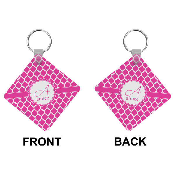Moroccan Diamond Keychain (Front + Back)