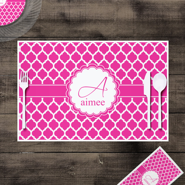 Moroccan Disposable Paper Placemat - In Context