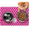 Moroccan Dog Food Mat - Small w/ Name and Initial
