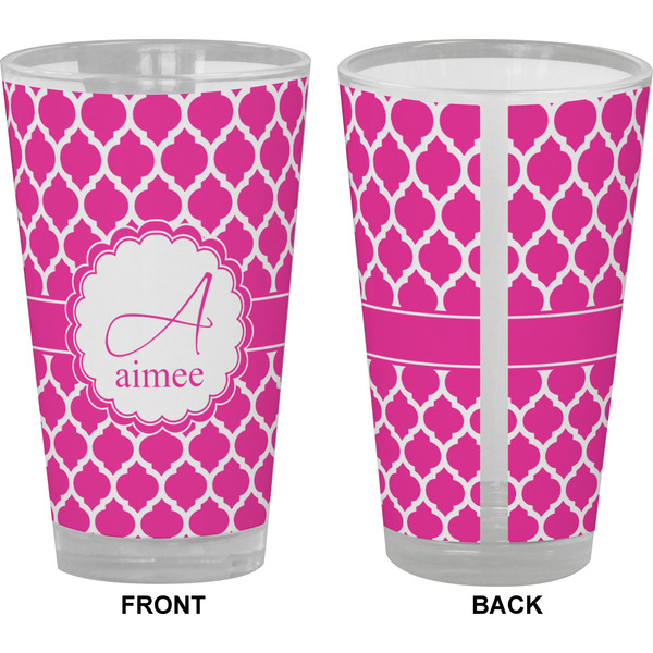 Moroccan Pint Glass - Full Color - Front & Back Views