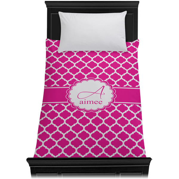 Moroccan Duvet Cover - Twin - On Bed - No Prop