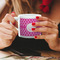 Moroccan Espresso Cup - 6oz (Double Shot) LIFESTYLE (Woman hands cropped)