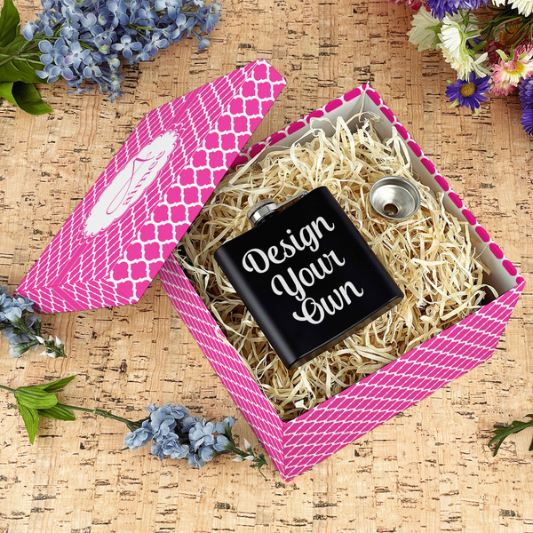 Moroccan Gift Boxes with Lid - Canvas Wrapped - Large - In Context