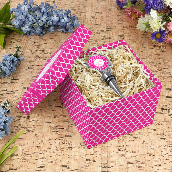 Moroccan Gift Boxes with Lid - Canvas Wrapped - Medium - In Context