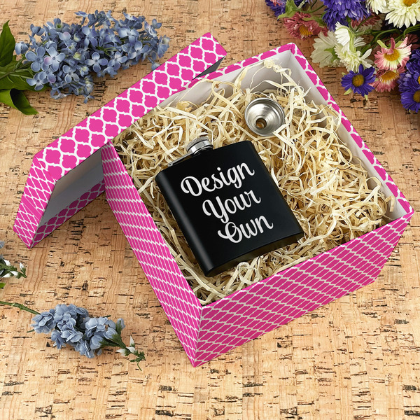 Moroccan Gift Boxes with Lid - Canvas Wrapped - X-Large - In Context