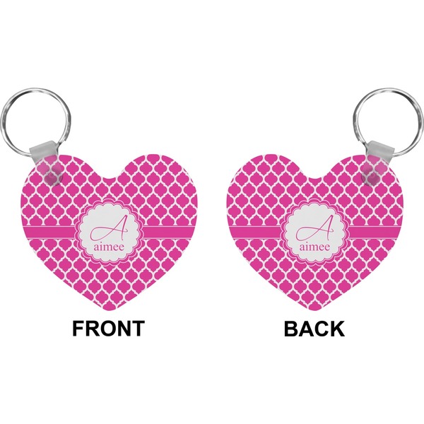 Moroccan Heart Keychain (Front + Back)