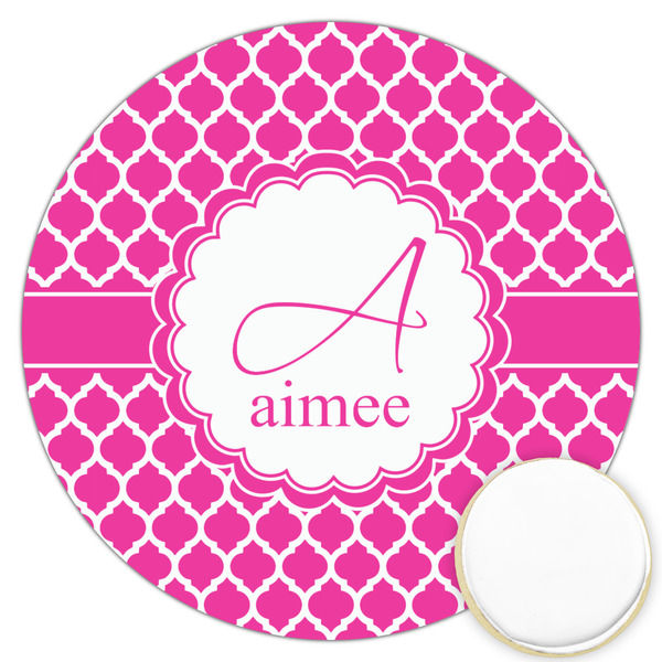 Custom Moroccan Printed Cookie Topper - 3.25" (Personalized)