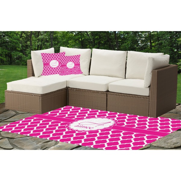 Moroccan Outdoor Mat & Cushions