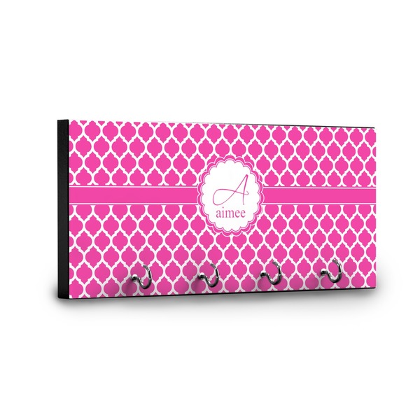 Moroccan Key Hanger - Front View with Hooks