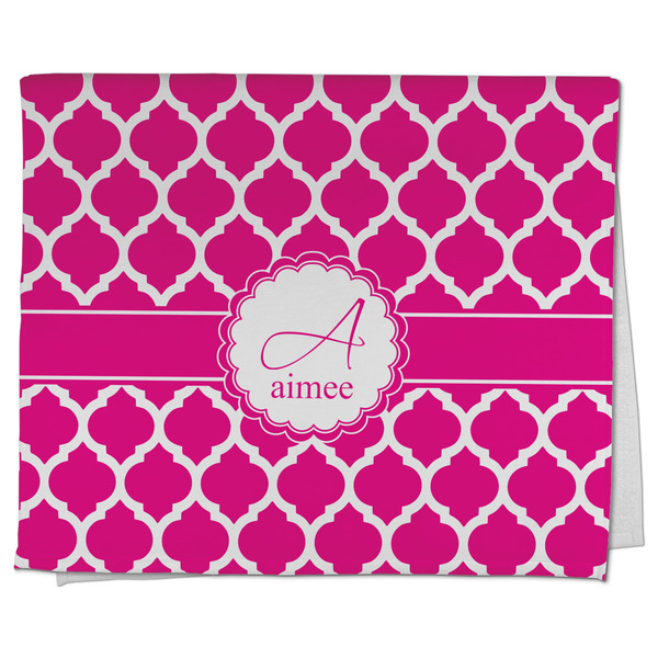 Custom Moroccan Kitchen Towel - Poly Cotton w/ Name and Initial