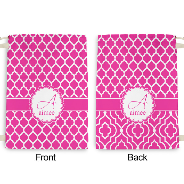 Moroccan Large Laundry Bag - Front & Back View