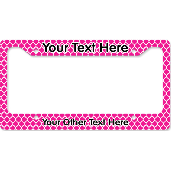 Custom Moroccan License Plate Frame - Style B (Personalized)