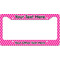 Moroccan License Plate Frame Wide