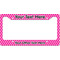 Moroccan License Plate Frame - Style B (Personalized)