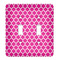 Hot Pink Moroccan Personalized Light Switch Cover (2 Toggle Plate)