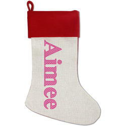 Moroccan Red Linen Stocking (Personalized)