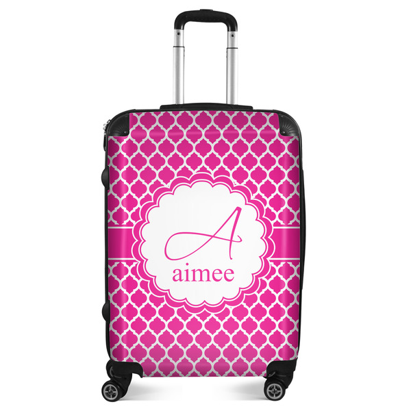 Custom Moroccan Suitcase - 24" Medium - Checked (Personalized)