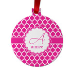 Moroccan Metal Ball Ornament - Double Sided w/ Name and Initial