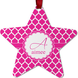 Moroccan Metal Star Ornament - Double Sided w/ Name and Initial