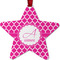 Moroccan Metal Star Ornament - Front