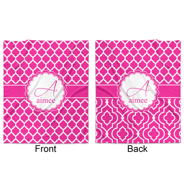 Moroccan Minky Blanket - 50"x60" - Double Sided - Front & Back