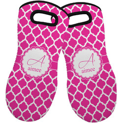 Moroccan Neoprene Oven Mitts - Set of 2 w/ Name and Initial