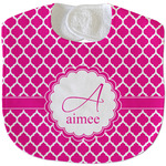 Moroccan Velour Baby Bib w/ Name and Initial