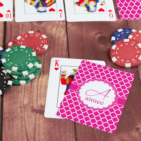 Moroccan On Table with Poker Chips