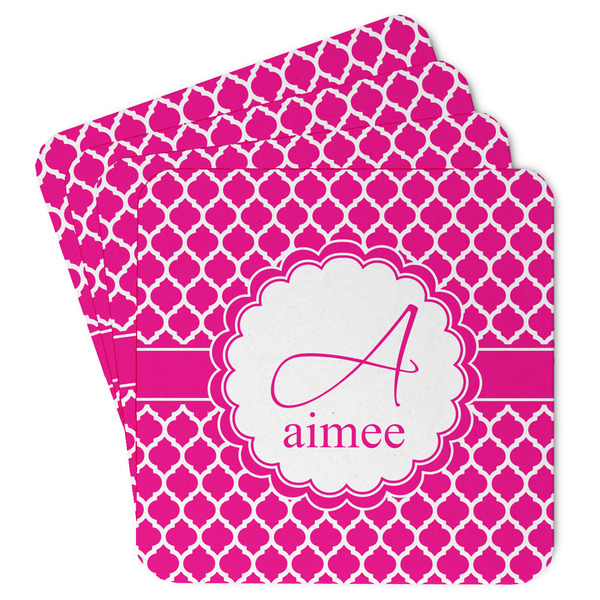 Custom Moroccan Paper Coasters w/ Name and Initial