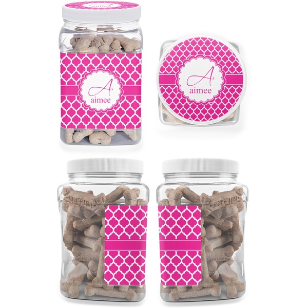 Moroccan Pet Treat Jar - Multiple Angles