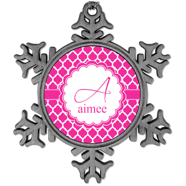 Custom Moroccan Vintage Snowflake Ornament (Personalized)