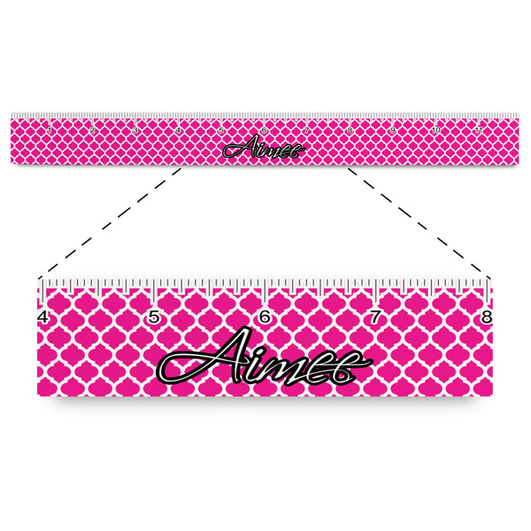 Custom Moroccan Plastic Ruler - 12" (Personalized)