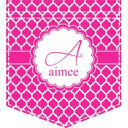 Moroccan Iron On Faux Pocket (Personalized)
