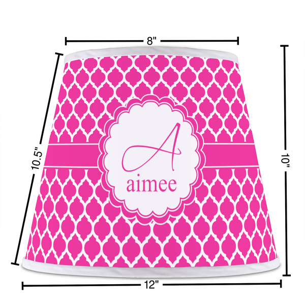 Moroccan Poly Film Empire Lampshade - Dimensions