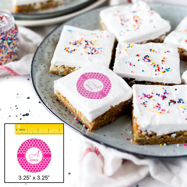 Moroccan Printed Icing Circle - Large - In Context