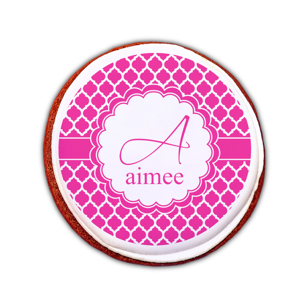 Moroccan Printed Icing Circle - Small - On Cookie